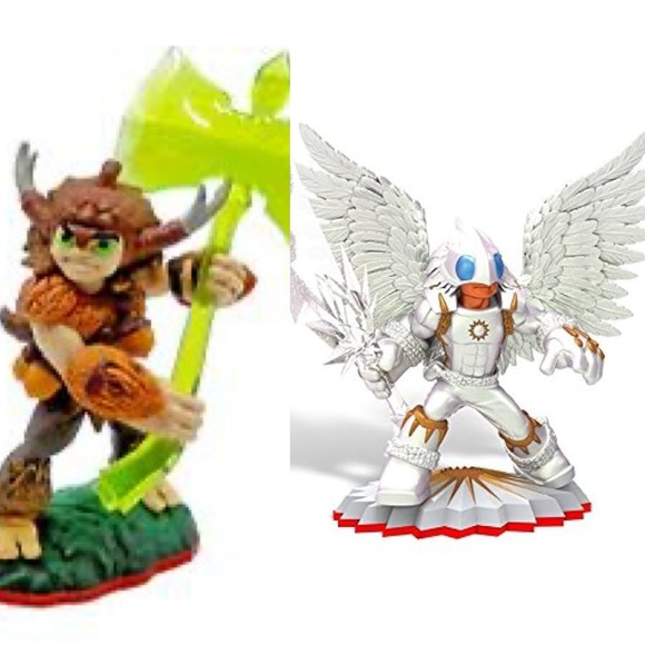 SKYLANDERS ⭐️ figures Knight Light and Bushwhack